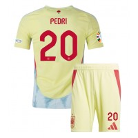 Spain Pedri Gonzalez #20 Replica Away Minikit Euro 2024 Short Sleeve (+ pants)